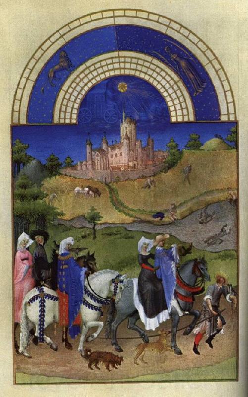 LIMBOURG brothers Les trs riches heures du Duc de Berry: Aout (August) sg Germany oil painting art